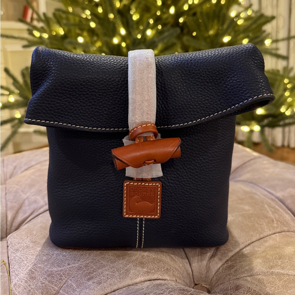Dooney & Bourne Pebble Grain Toggle Crossbody - Midnight Blue